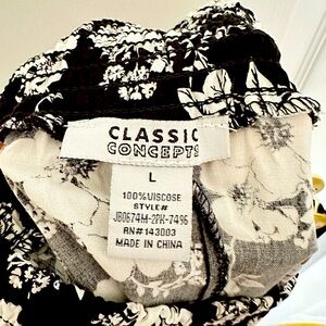 Cute L size dress. Flower and viscose